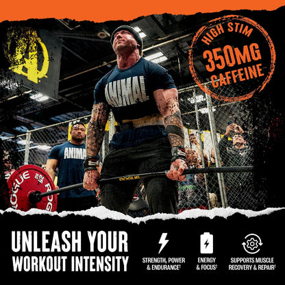 Fury - Pre Workout Powder Supplement for Energy and Focus - 5G BCAA, 350Mg Caffeine Nitric Oxide without Creatine - Powerful Stimulant for Bodybuilders - Blue Raspberry