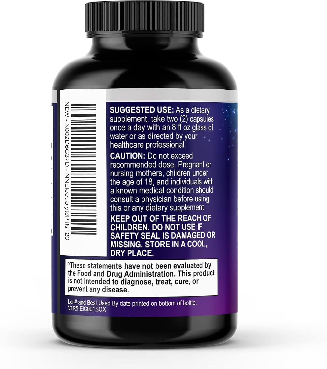 Electrolyte Salt Capsules - Keto Friendly Rehydration Recovery Supplement - Hydration with No Sugar and 6 Replacement Electrolytes: Magnesium, Sodium, Potassium, and More - USA Bottled - 120 Capsules
