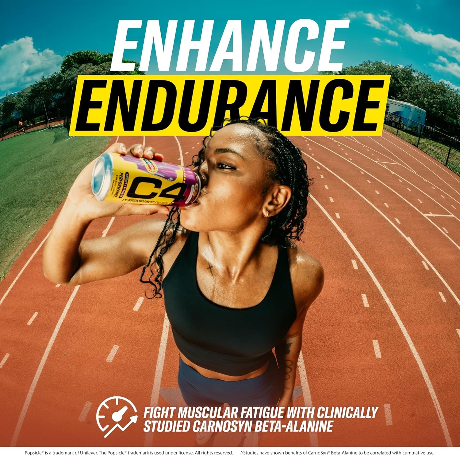 Performance Energy Drink, Cherry Popsicle, Zero Sugar Carbonated Preworkout Energy, 200Mg Caffeine with Beta Alanine, 16 Fl Oz (12 Pack)
