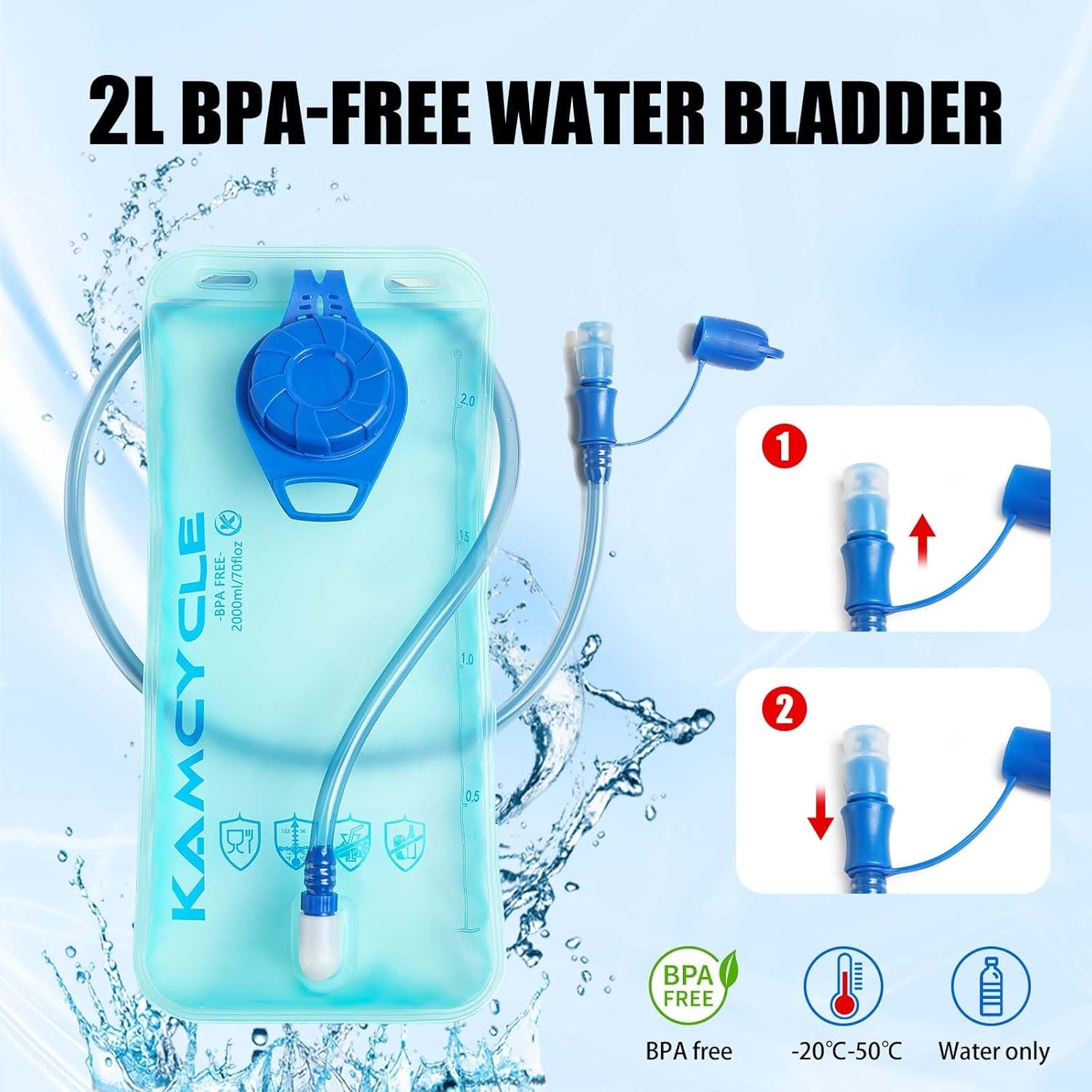Running Hydration Vest Breathable,Hydration Backpack Water Backpack, Lightweight Phone Holder Running Vest ,Reflective Hi Vis for Women & Men (With 2L Bladder and 500Ml Soft Flask)